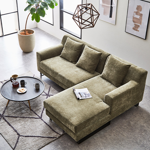 オズ カウチソファ（右カウチ）